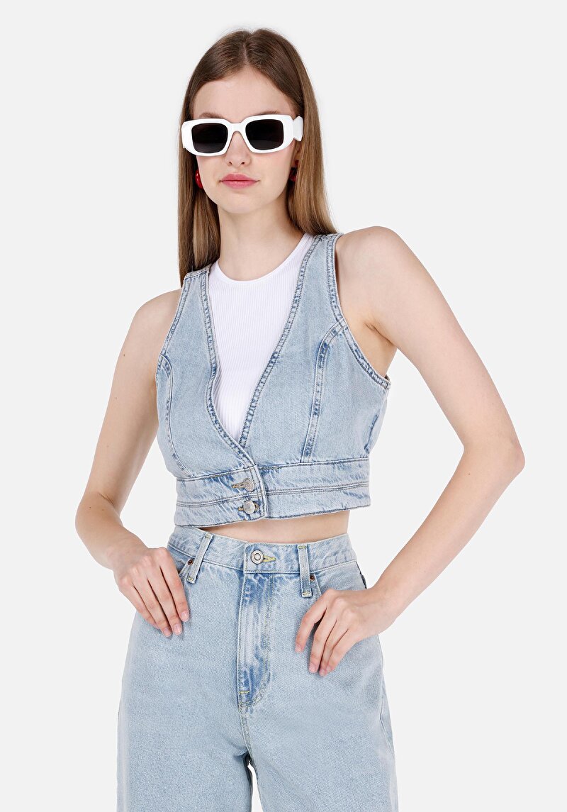 Зображення Жилет Жіночий Блакитний  Cl1069617