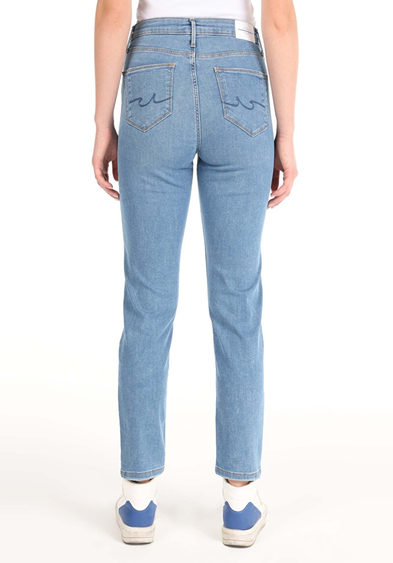 Зображення 703 Carla Джинси Жіночі Блакитні Вузького Крою Cl1064307