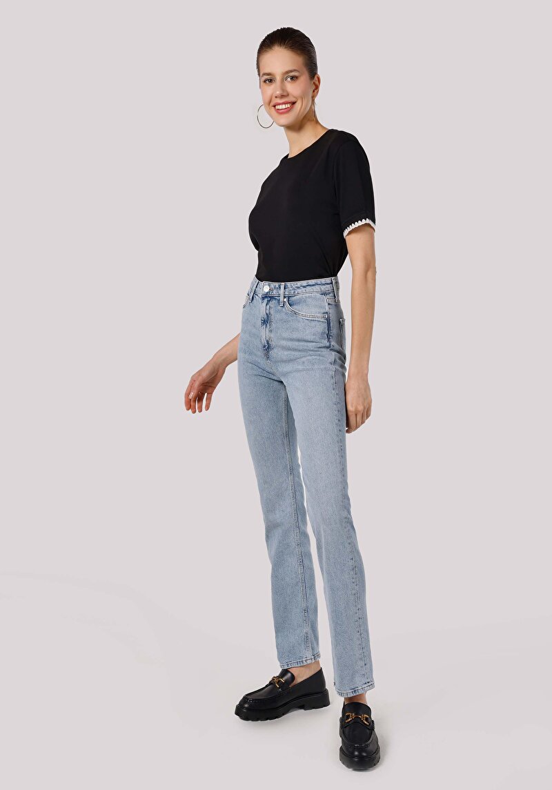 Зображення 792 Mila Джинси Жіночі Блакитні Класичного Крою Cl1064316