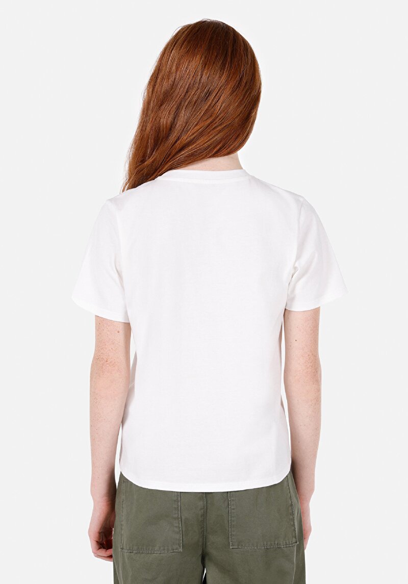 Показати інформацію про Футболка З Коротким Рукавом Жіноча Біла  Cl1072539