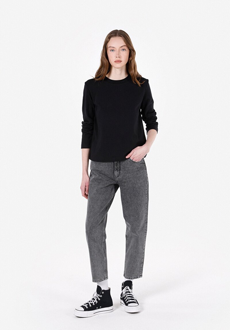 Зображення Футболка З Довгим Рукавом Жіноча Чорна  Cl1072549