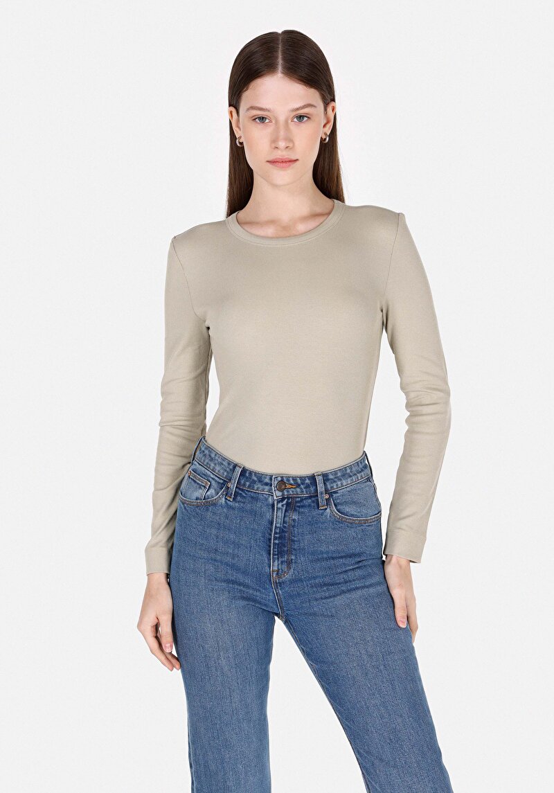 Зображення Футболка З Довгим Рукавом Жіноча Зелена  Cl1072550