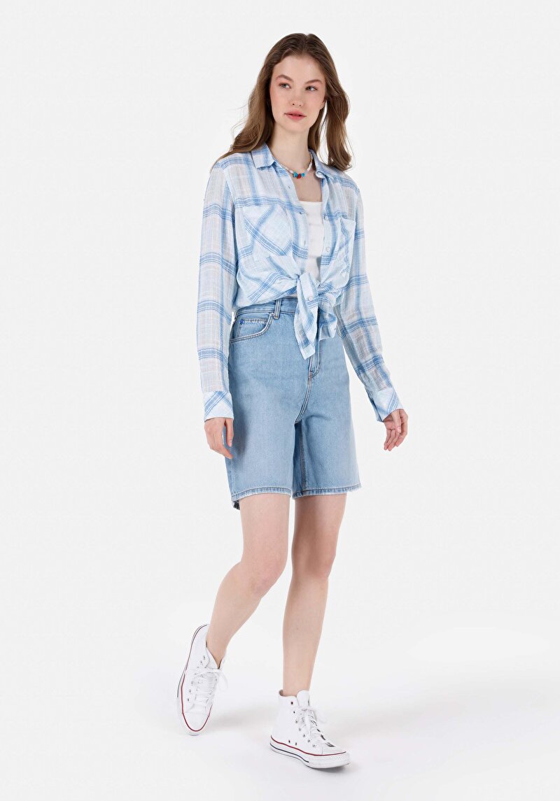 Показати інформацію про Шорти Жіночі Блакитні  Cl1069766