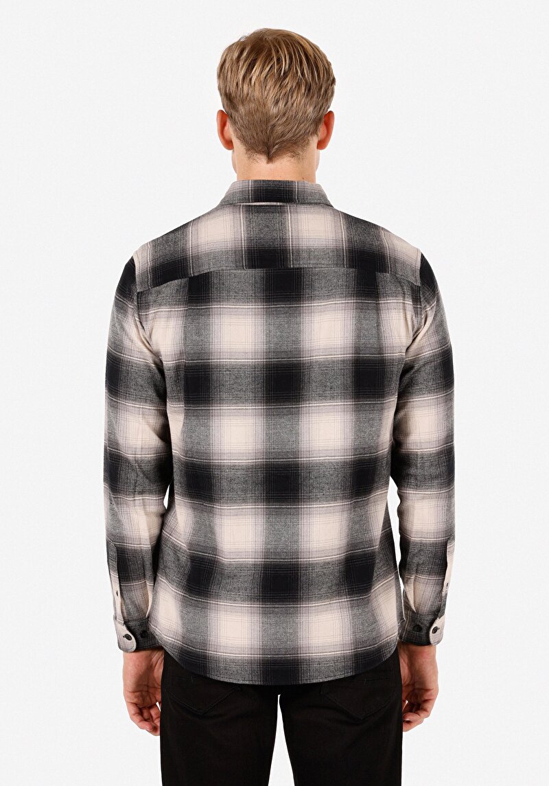 Показати інформацію про Сорочка З Довгим Рукавом Чоловіча Чорна  Cl1072577