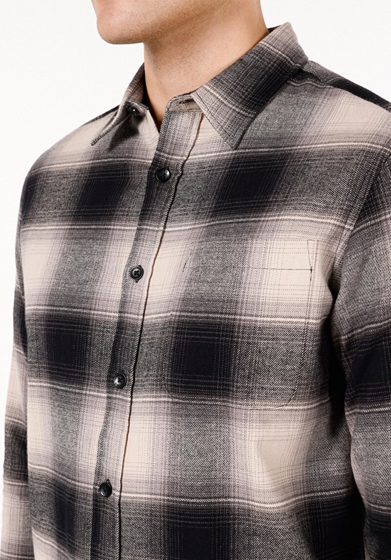 Показати інформацію про Сорочка З Довгим Рукавом Чоловіча Чорна  Cl1072577