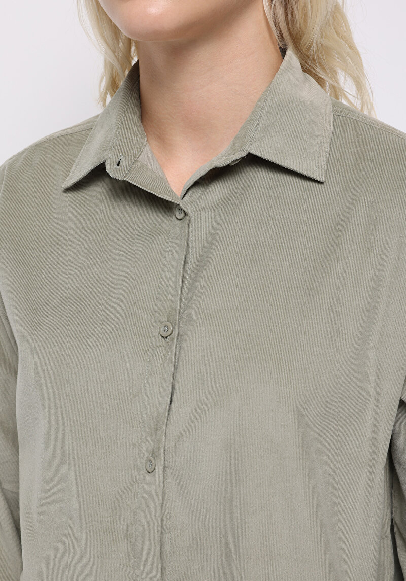 Показати інформацію про Сорочка З Довгим Рукавом Жіноча Зелена  Cl1070171