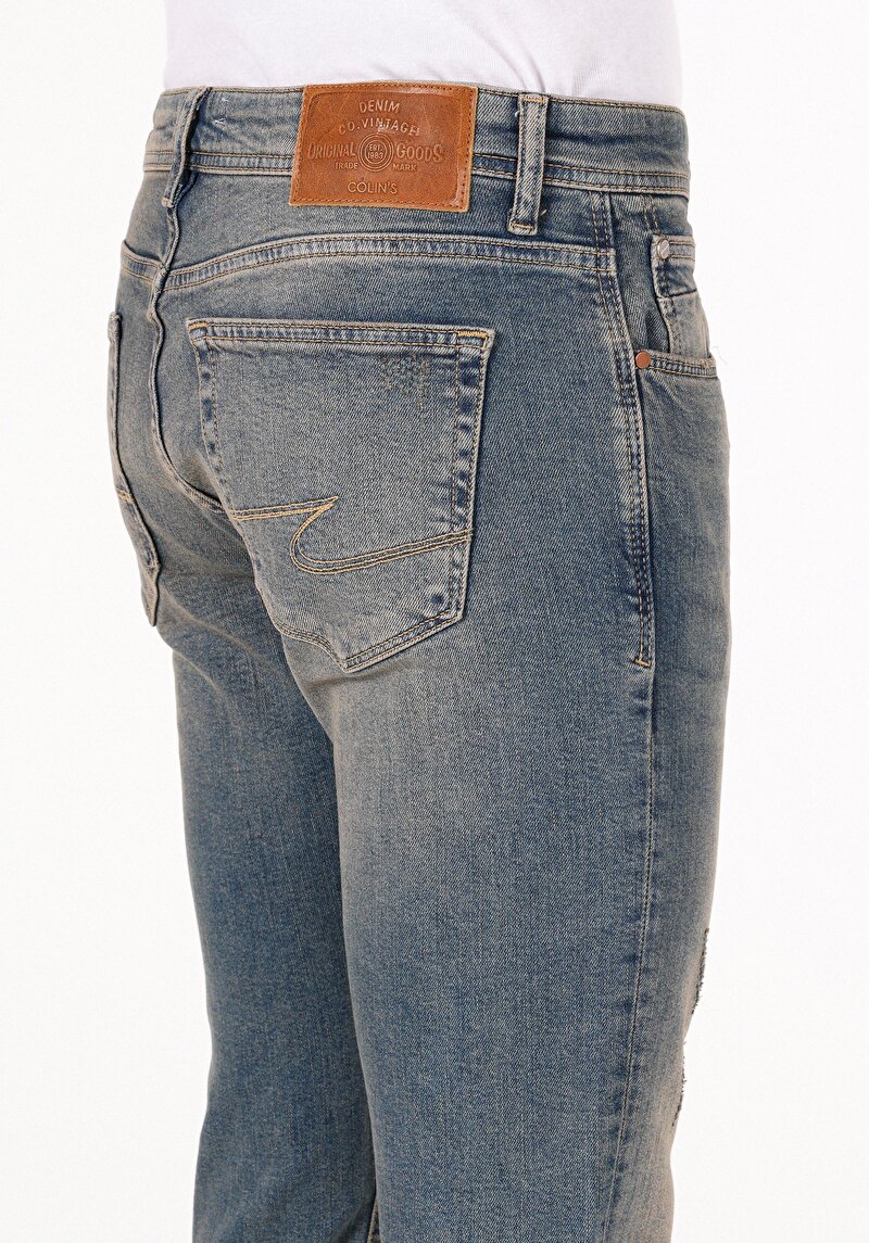 Показати інформацію про 041 Danny Джинси Чоловічі Блакитні Вузького Крою Cl1072786