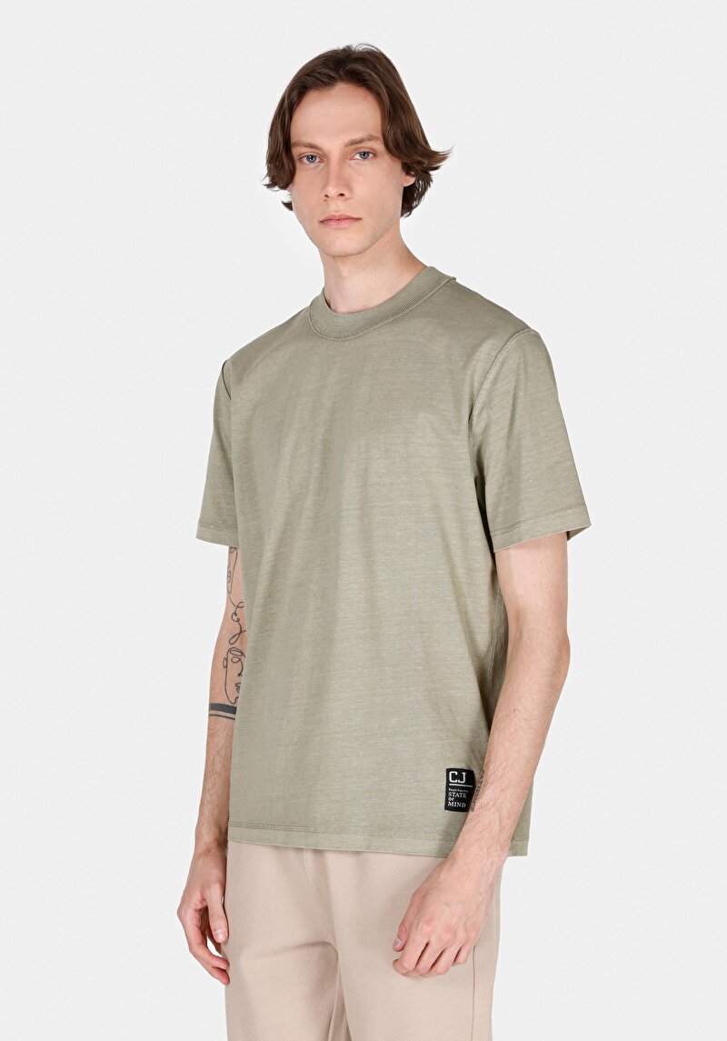 Зображення Футболка З Коротким Рукавом Чоловіча Зелена  Cl1072858