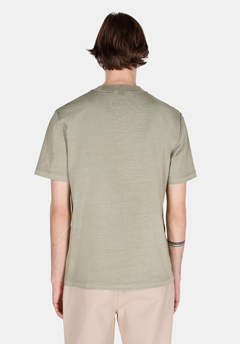 Показати інформацію про Футболка З Коротким Рукавом Чоловіча Зелена  Cl1072858