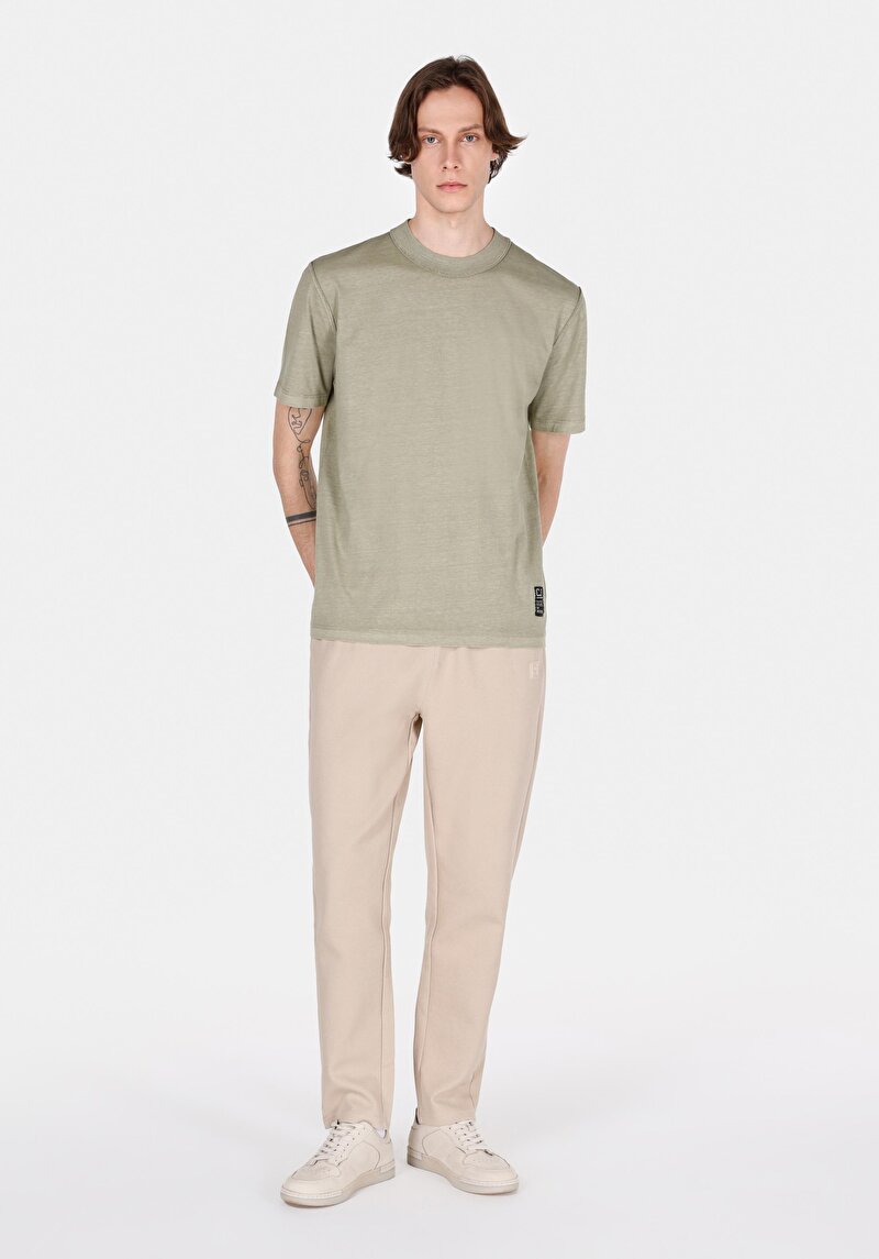 Показати інформацію про Футболка З Коротким Рукавом Чоловіча Зелена  Cl1072858