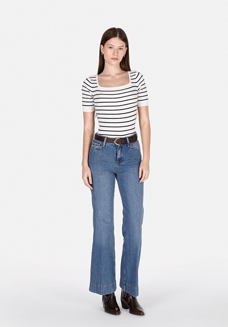 Показати інформацію про Светр Із Коротким Рукавом Жіночий Білий  Cl1073126