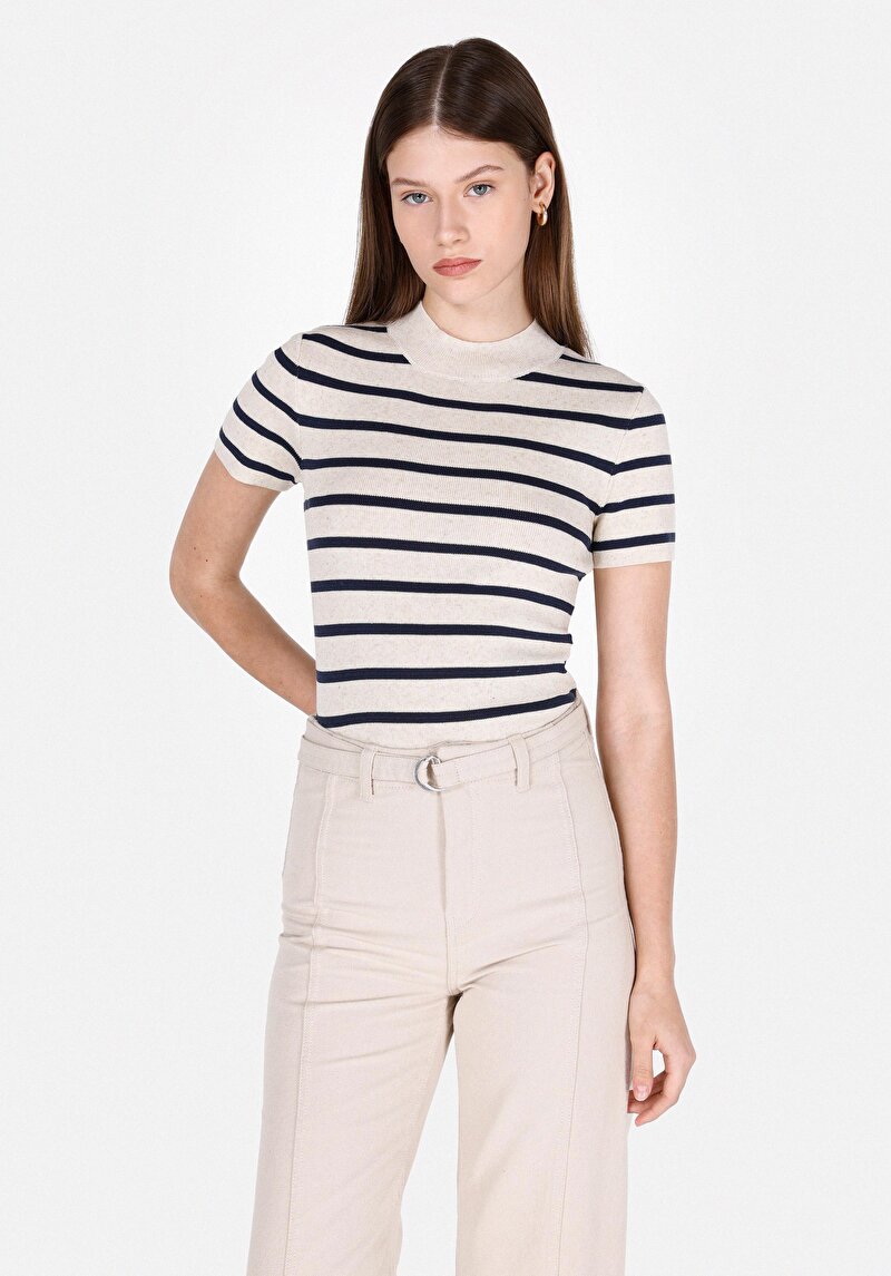 Зображення Светр Із Коротким Рукавом Жіночий Сірий  Cl1073127