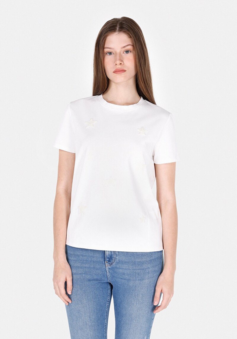 Зображення Футболка З Коротким Рукавом Жіноча Біла  Cl1073154