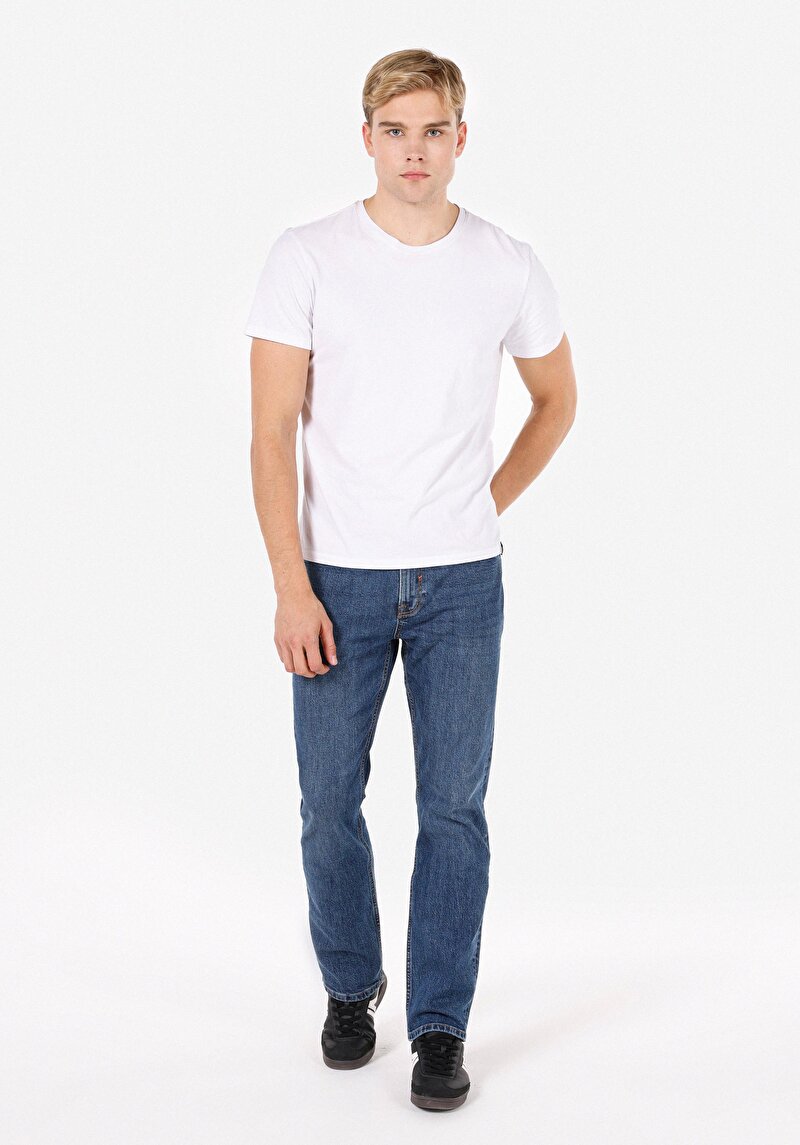 Зображення 045 David Джинси Чоловічі Блакитні Класичного Крою Cl1073421