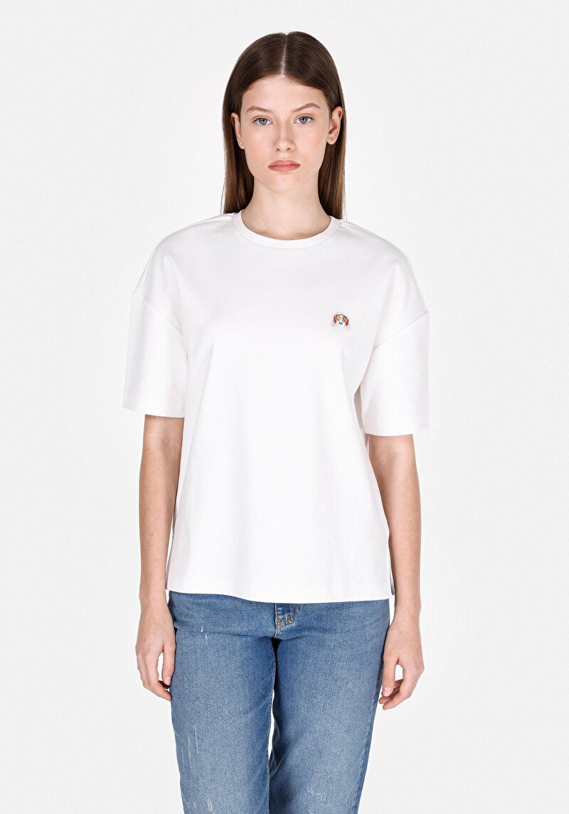 Зображення Футболка З Коротким Рукавом Жіноча Біла  Cl1073463