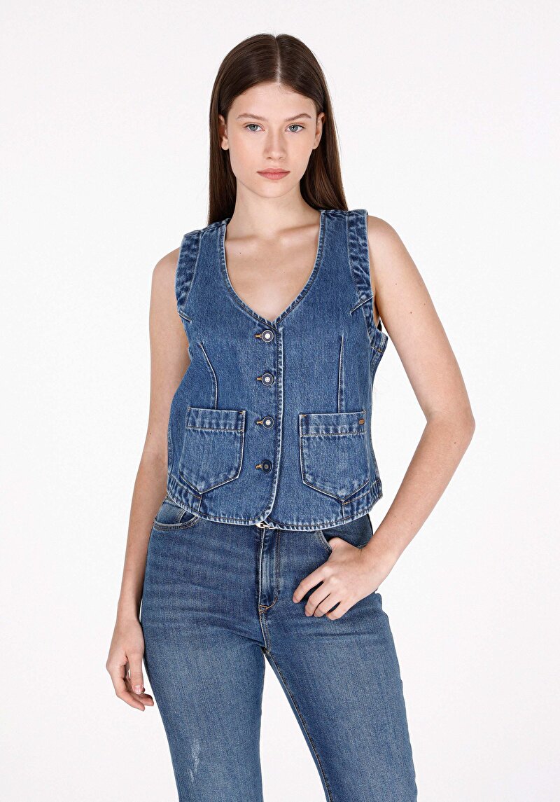 Зображення Жилет Жіночий Блакитний  Cl1073902