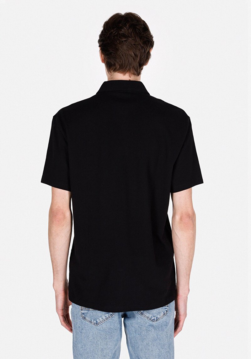 Показати інформацію про Поло З Коротким Рукавом Чоловіче Чорне  Cl1073959