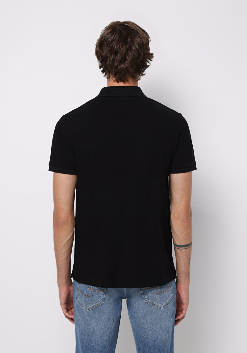 Показати інформацію про Поло З Коротким Рукавом Чоловіче Чорне  Cl1073960