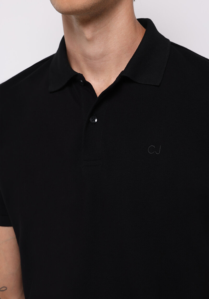 Показати інформацію про Поло З Коротким Рукавом Чоловіче Чорне  Cl1073960