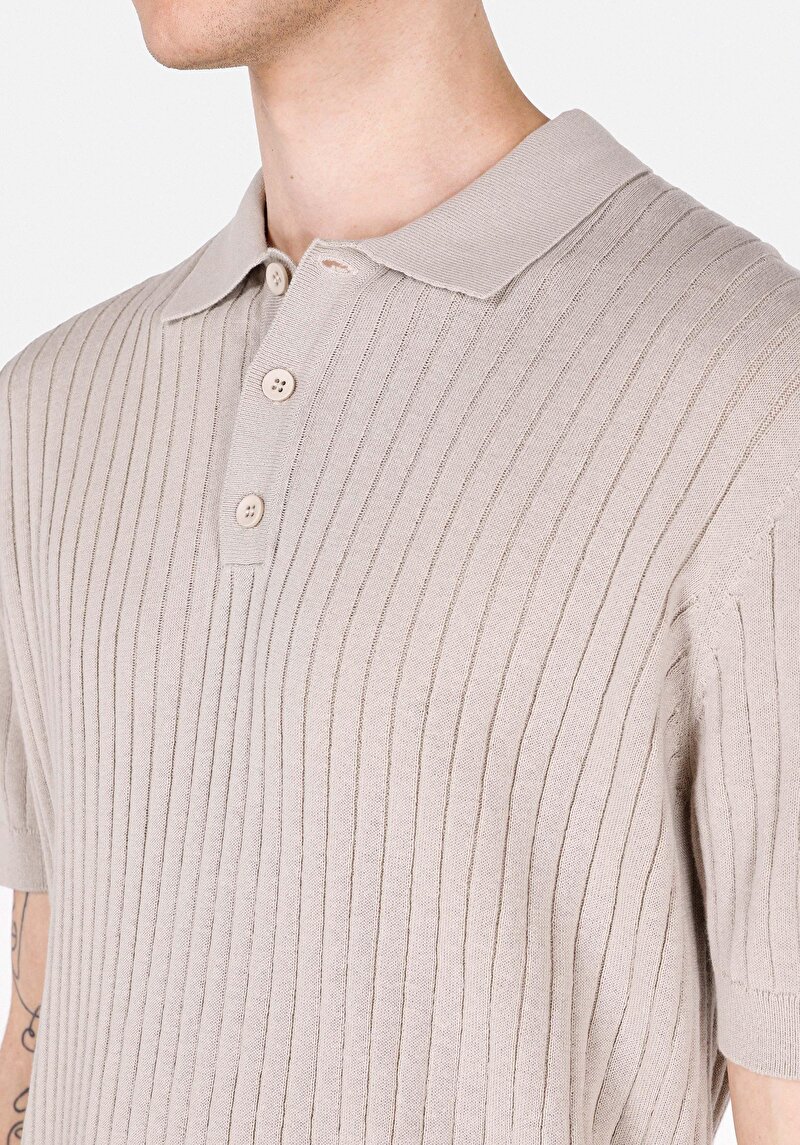 Показати інформацію про Светр Із Коротким Рукавом  Бежевий  Cl1073995