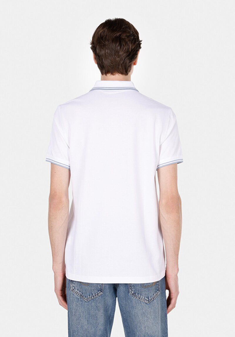 Показати інформацію про Поло З Коротким Рукавом Чоловіче Біле  Cl1074313