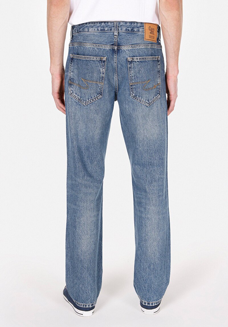 Зображення 045 David Джинси Чоловічі Блакитні Класичного Крою Cl1074500