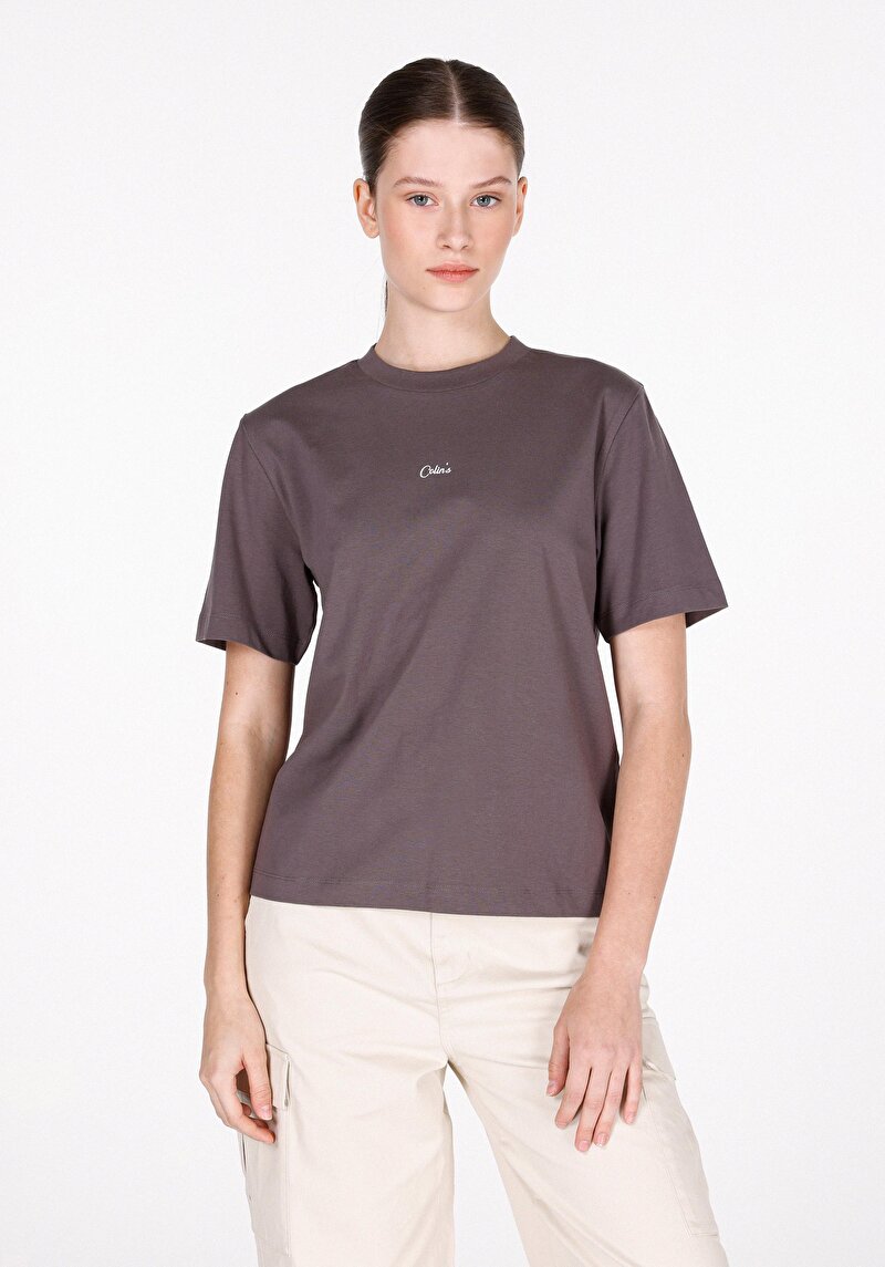 Зображення Футболка З Коротким Рукавом Жіноча Сіра  Cl1074770