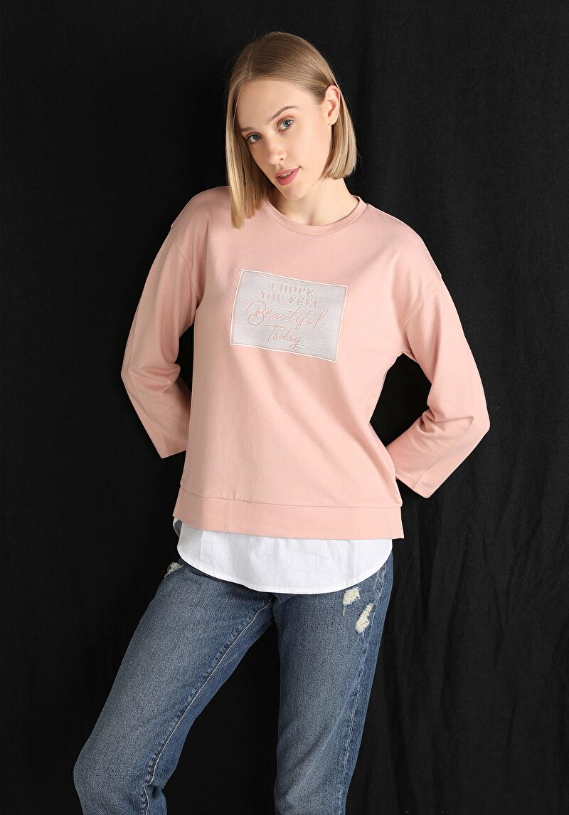 Зображення Футболка З Довгим Рукавом Жіноча Рожева  Cl1060352