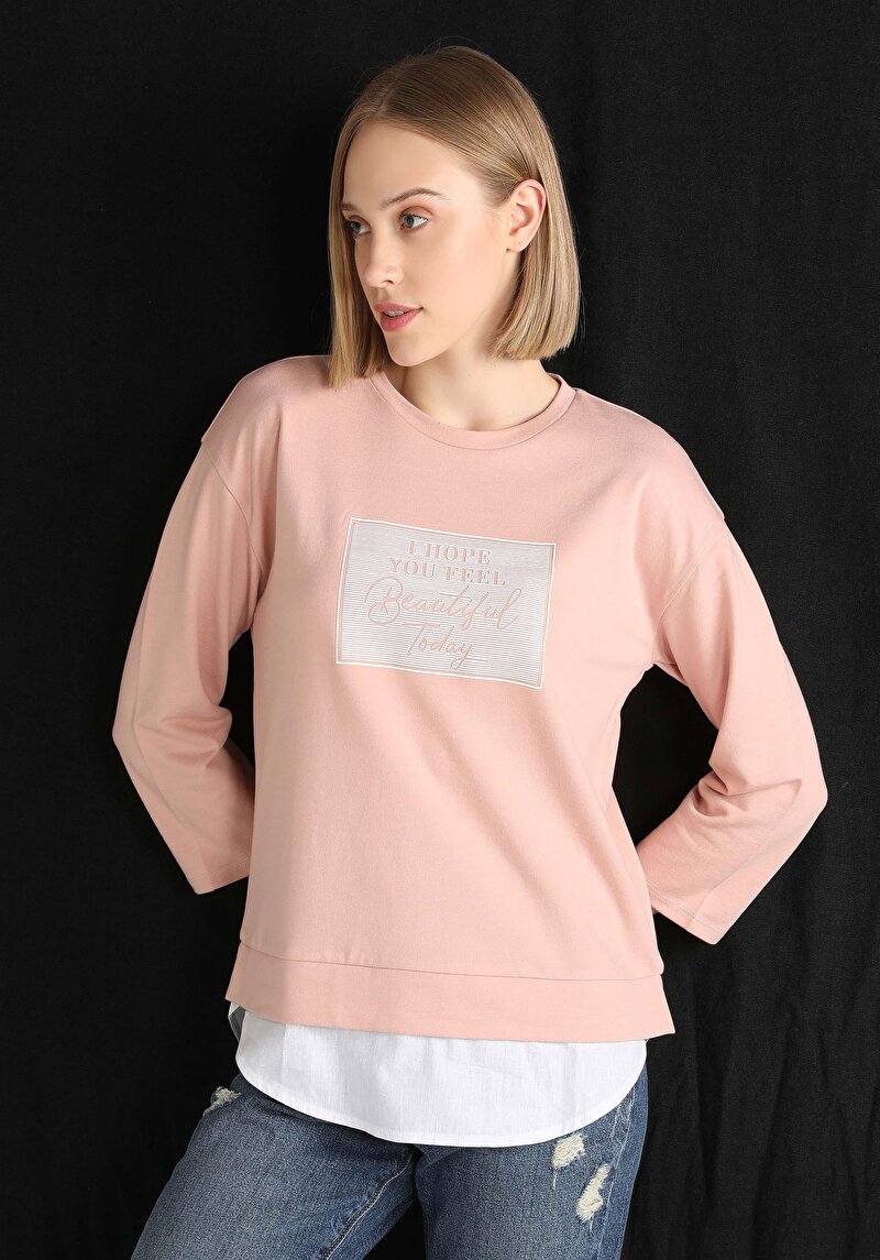 Показати інформацію про Футболка З Довгим Рукавом Жіноча Рожева  Cl1060352