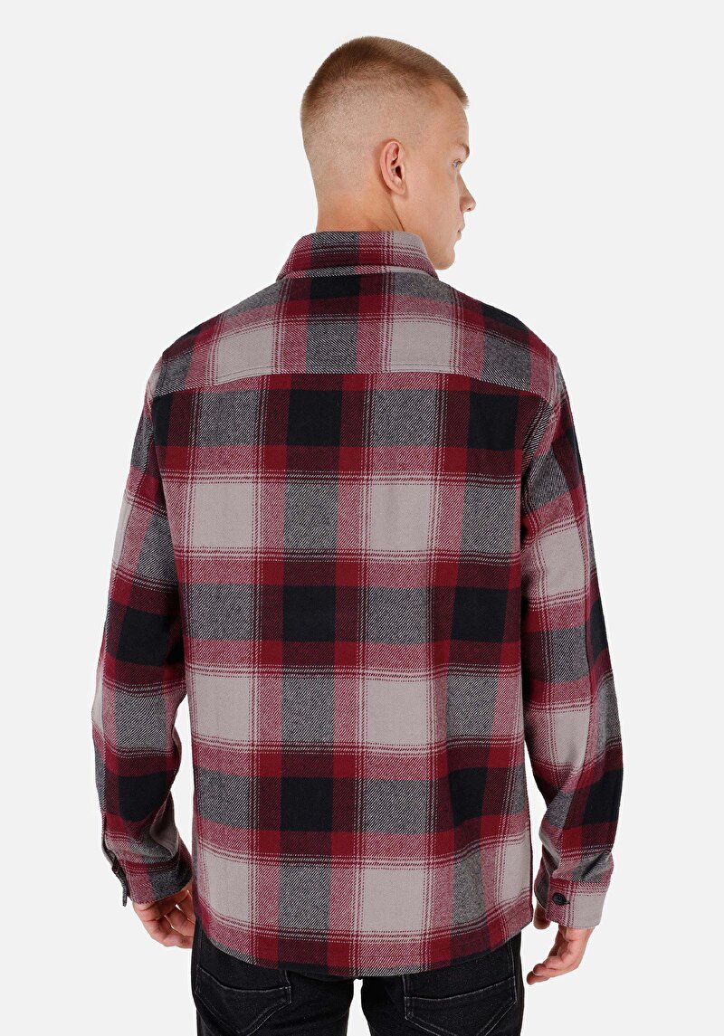 Показати інформацію про Сорочка З Довгим Рукавом Чоловіча Бордова  Cl1070827