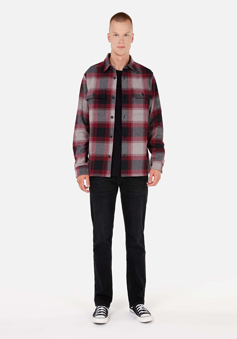 Показати інформацію про Сорочка З Довгим Рукавом Чоловіча Бордова  Cl1070827