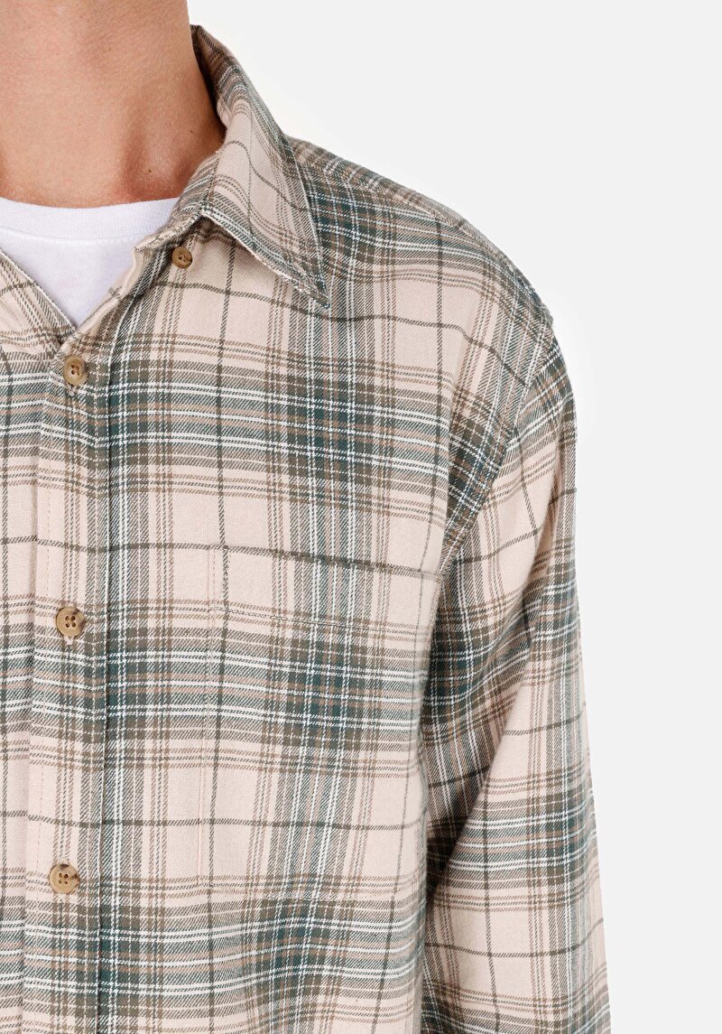 Показати інформацію про Сорочка З Довгим Рукавом Чоловіча Бежева  Cl1070842