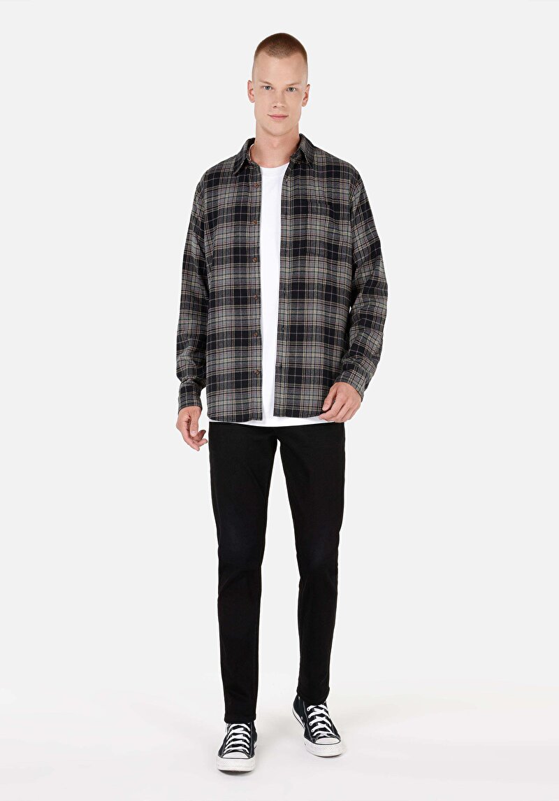 Показати інформацію про Сорочка З Довгим Рукавом Чоловіча Зелена  Cl1070842