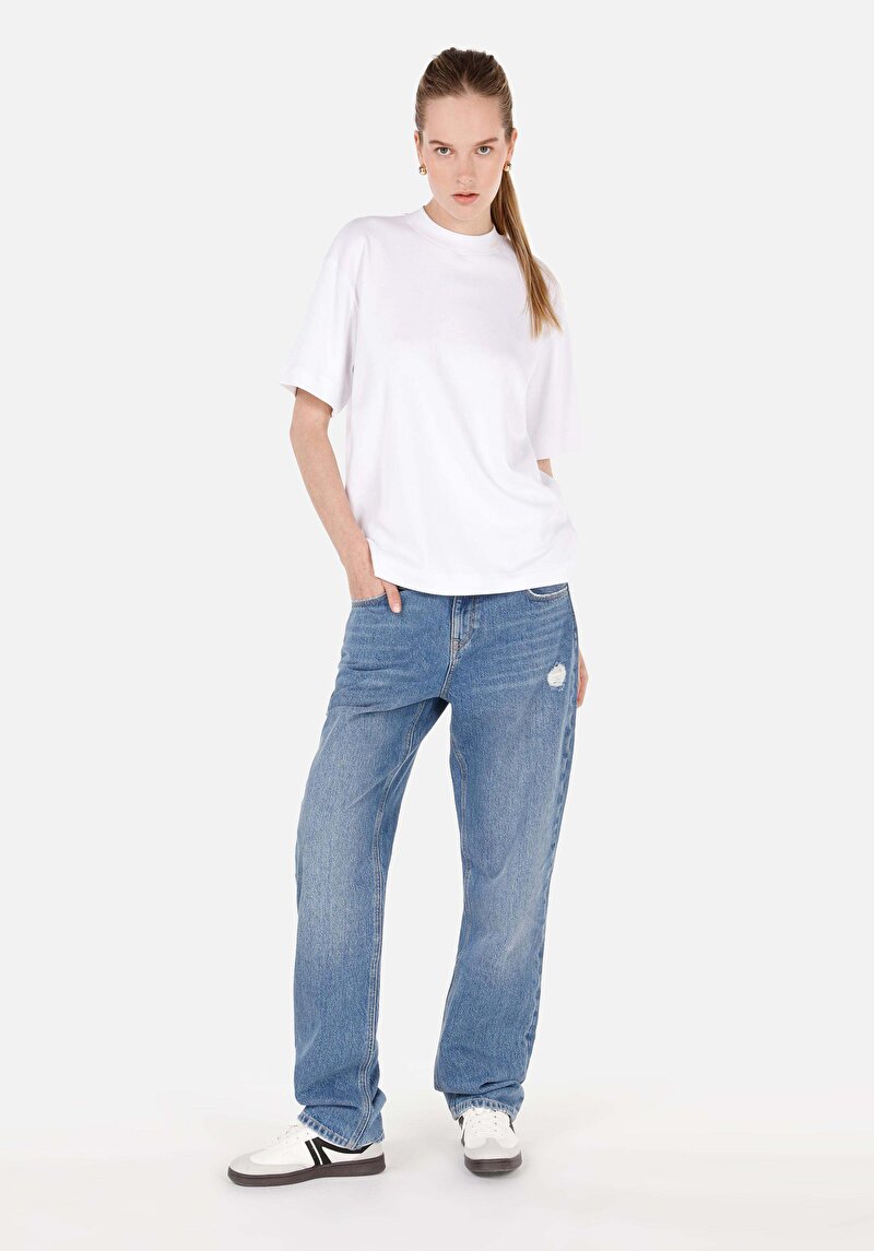 Зображення Джинси Жіночі Блакитні Прямого Крою Cl1071684