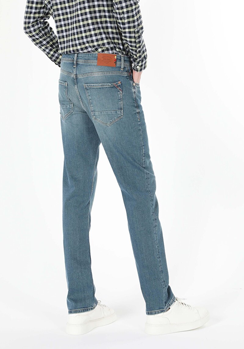 Зображення 045 David Джинси Чоловічі Блакитні Класичного Крою Cl1060492