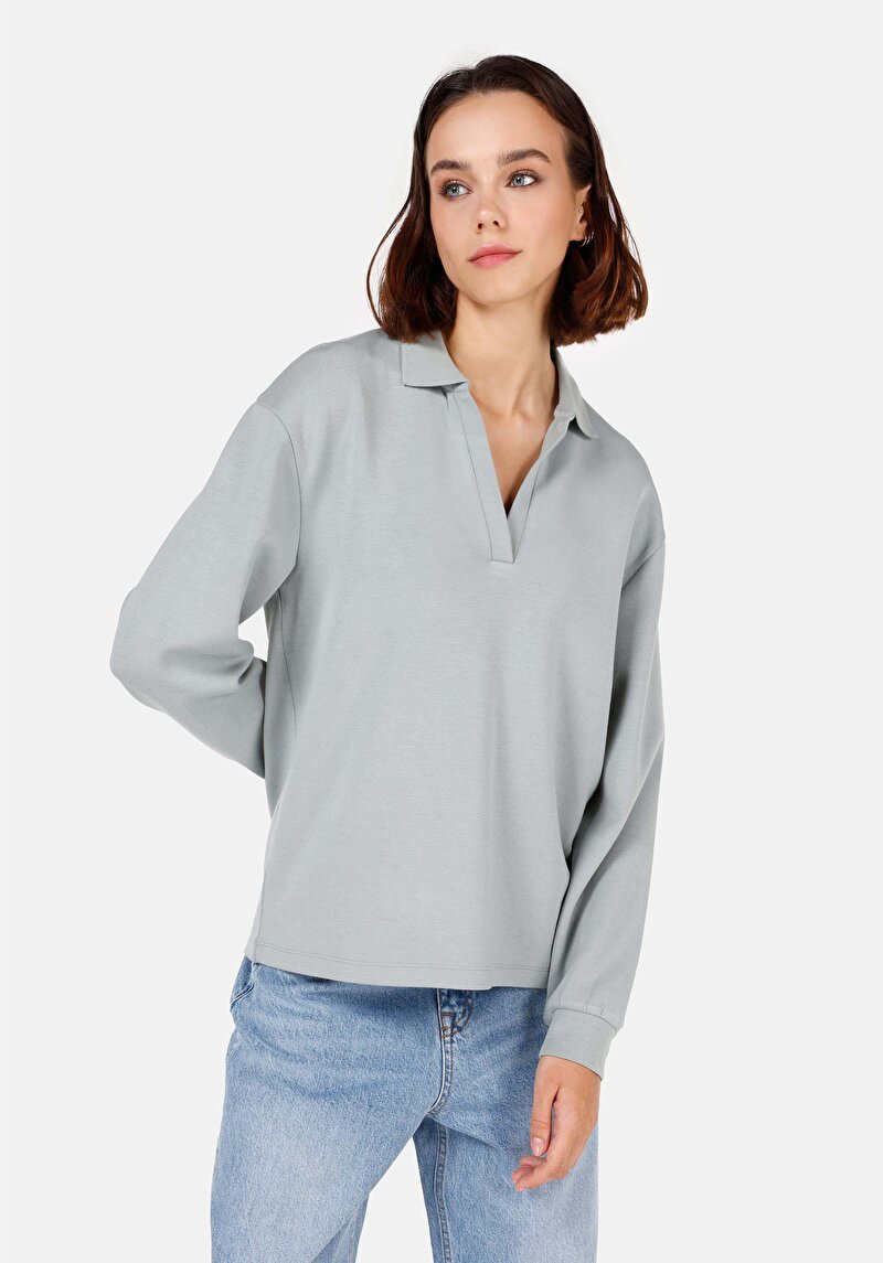 Зображення Футболка З Довгим Рукавом Жіноча Зелена  Cl1070867