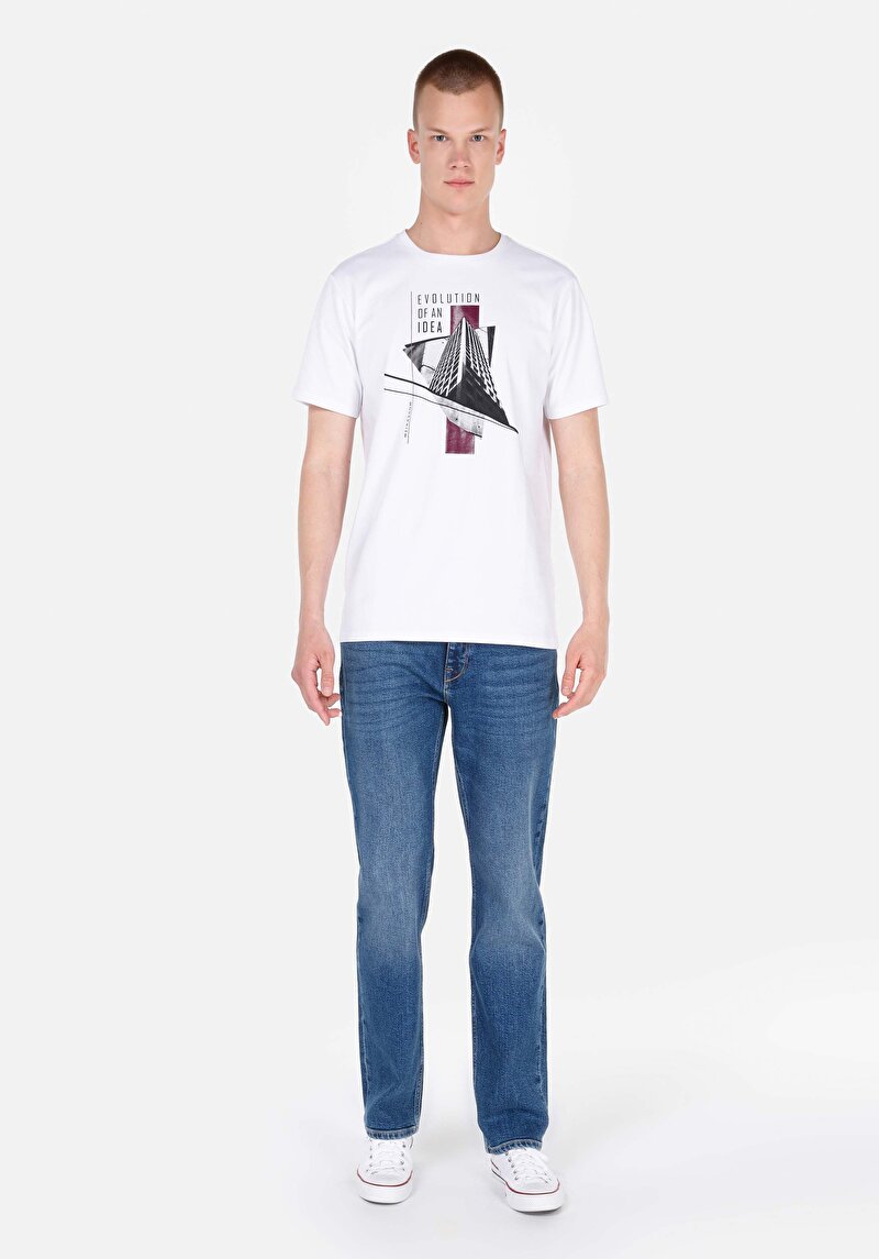 Зображення 045 David Джинси Чоловічі Блакитні Класичного Крою Cl1071701