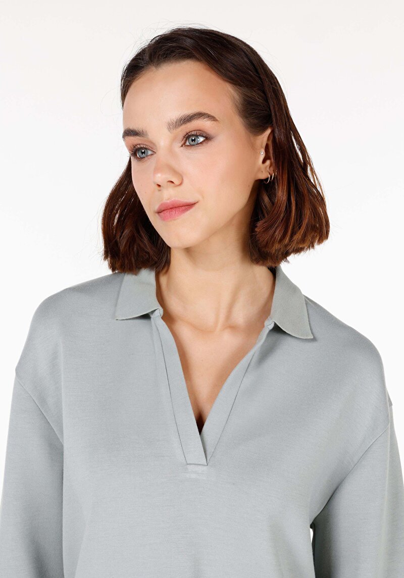 Зображення Футболка З Довгим Рукавом Жіноча Зелена  Cl1070867