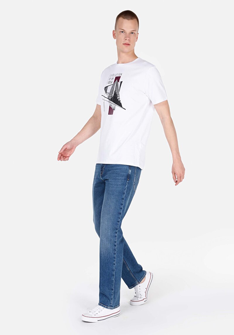 Зображення 045 David Джинси Чоловічі Блакитні Класичного Крою Cl1071701