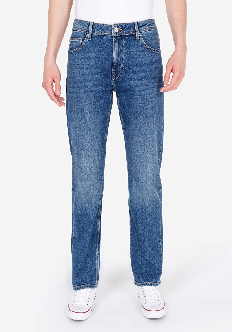 Зображення 045 David Джинси Чоловічі Блакитні Класичного Крою Cl1071701