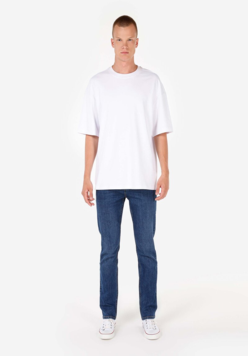 Зображення 044 Karl Джинси Чоловічі Блакитні Прямого Крою Cl1071716