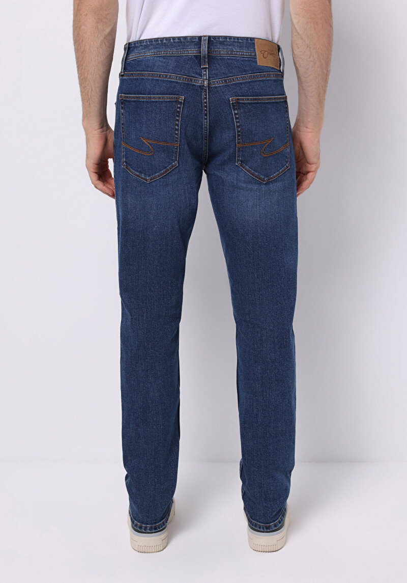 Зображення 044 Karl Джинси Чоловічі Блакитні Прямого Крою Cl1071716