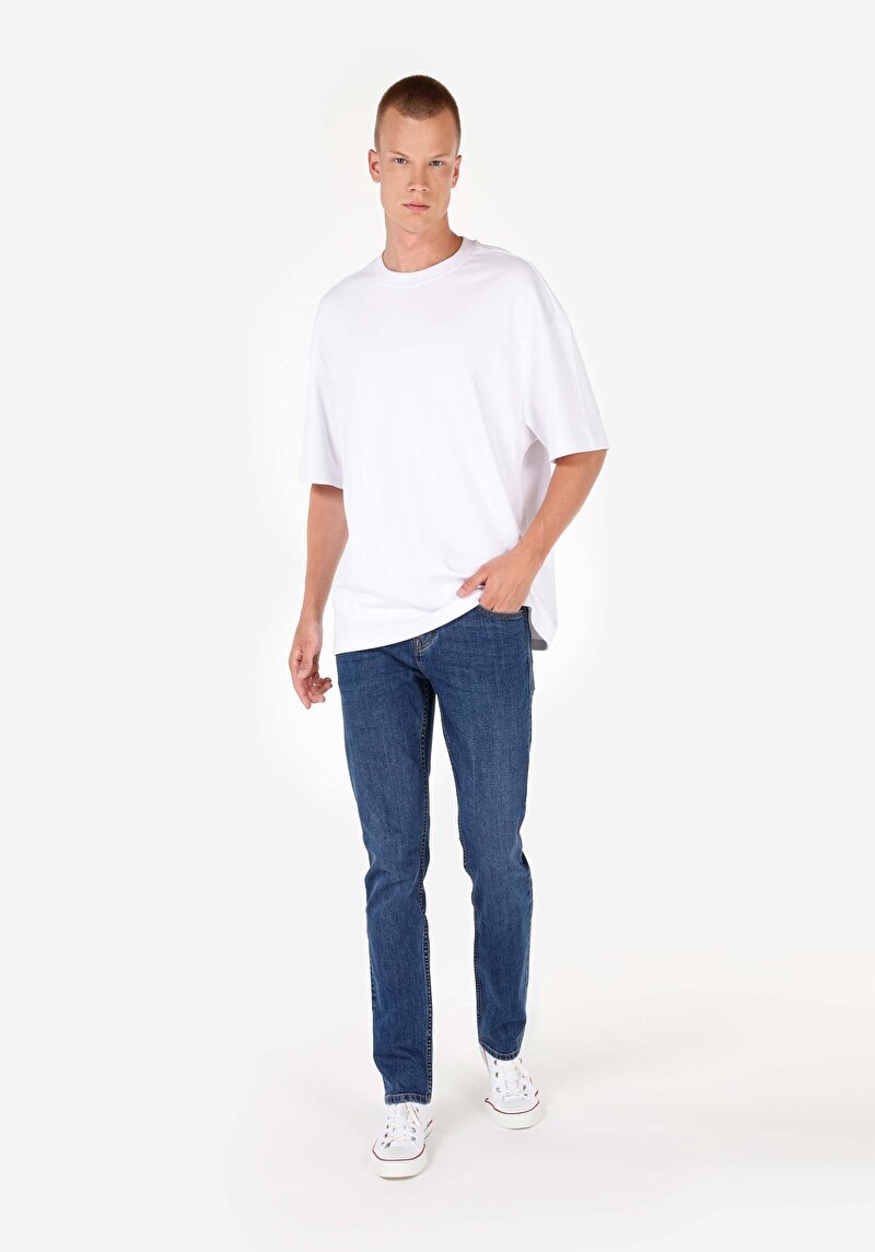 Показати інформацію про 044 Karl Джинси Чоловічі Блакитні Прямого Крою Cl1071716