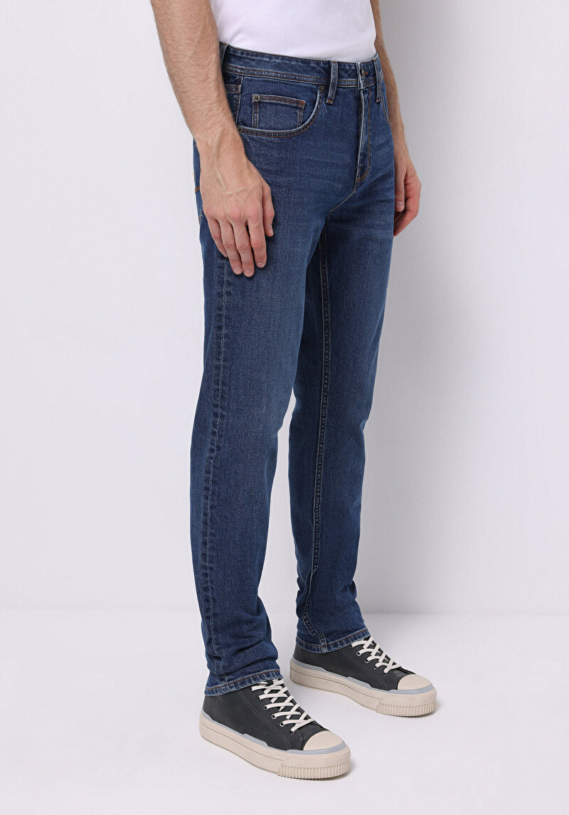 Зображення 044 Karl Джинси Чоловічі Блакитні Прямого Крою Cl1071716