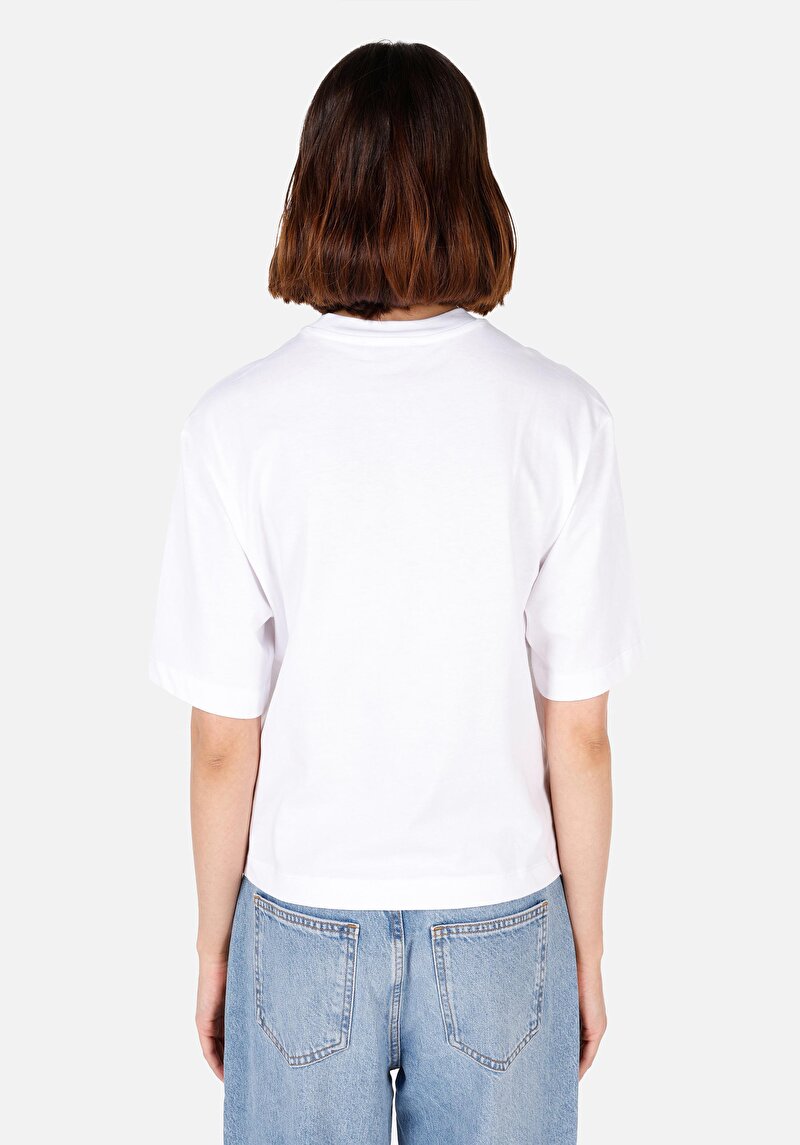 Показати інформацію про Футболка З Коротким Рукавом Жіноча Біла  Cl1071720