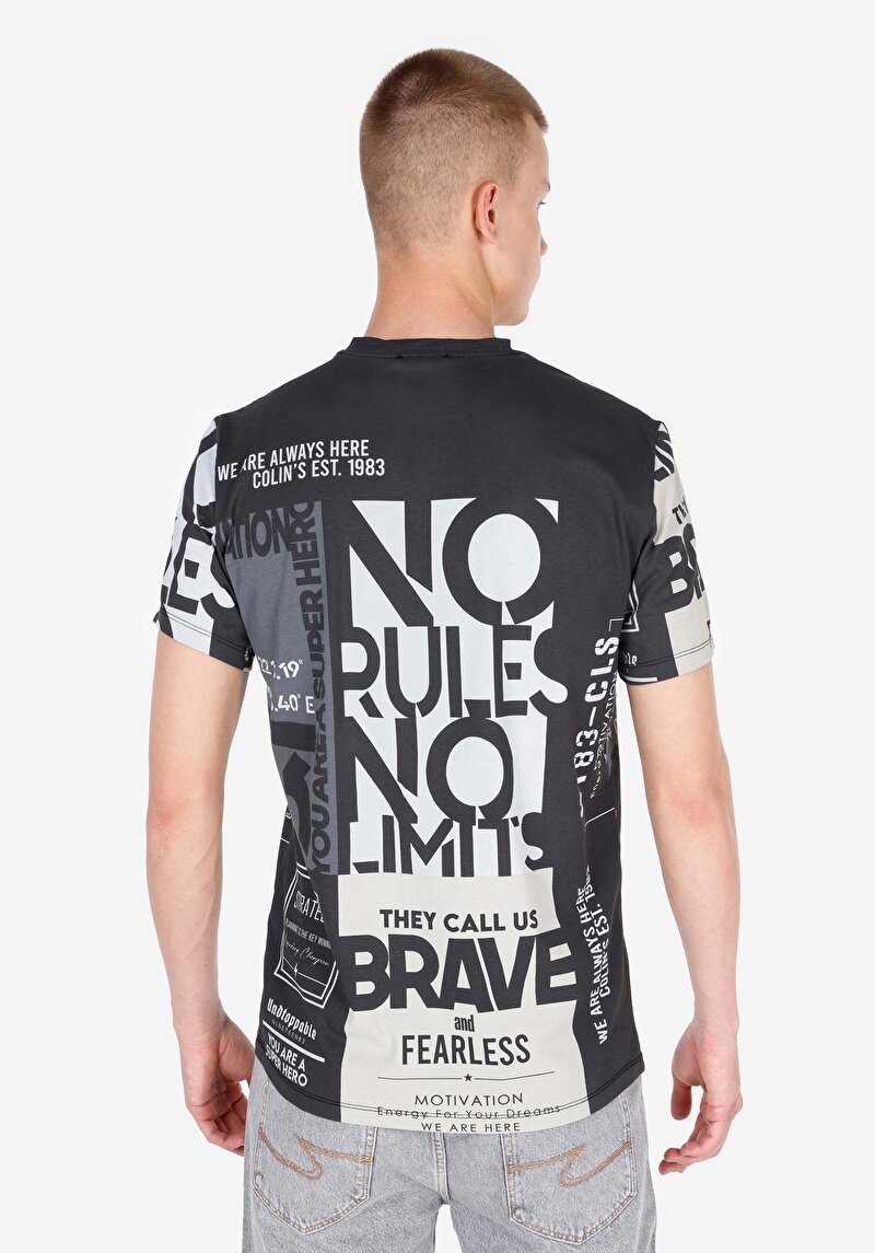 Показати інформацію про Футболка З Коротким Рукавом Чоловіча Сіра  Cl1071721