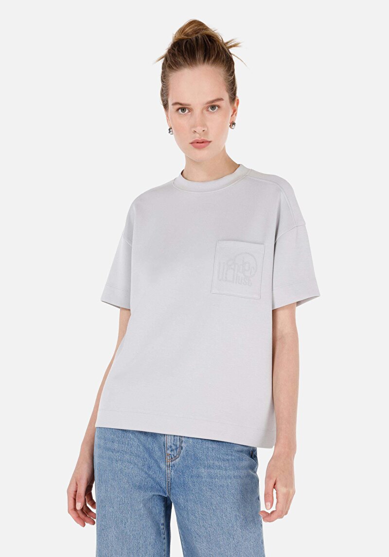 Зображення Футболка З Коротким Рукавом Жіноча Сіра  Cl1070872