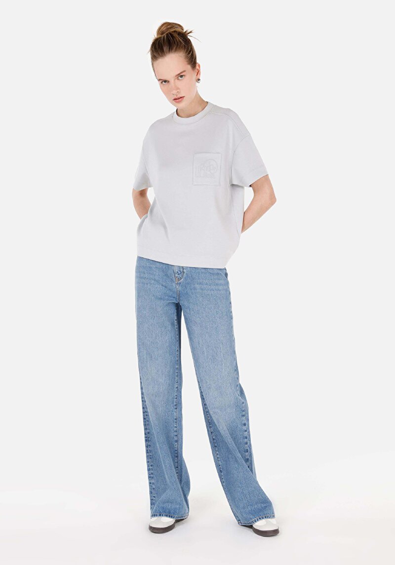 Показати інформацію про Футболка З Коротким Рукавом Жіноча Сіра  Cl1070872