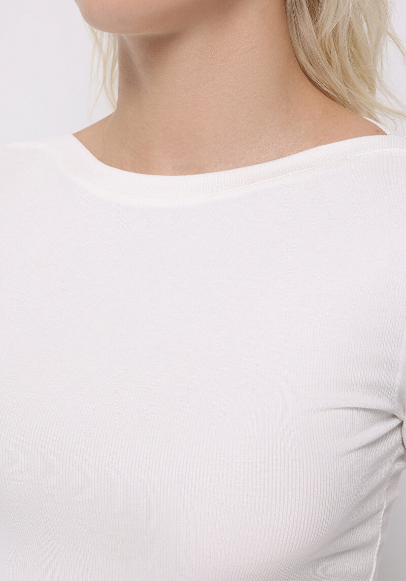 Показати інформацію про Футболка З Довгим Рукавом Жіноча Біла  Cl1070957