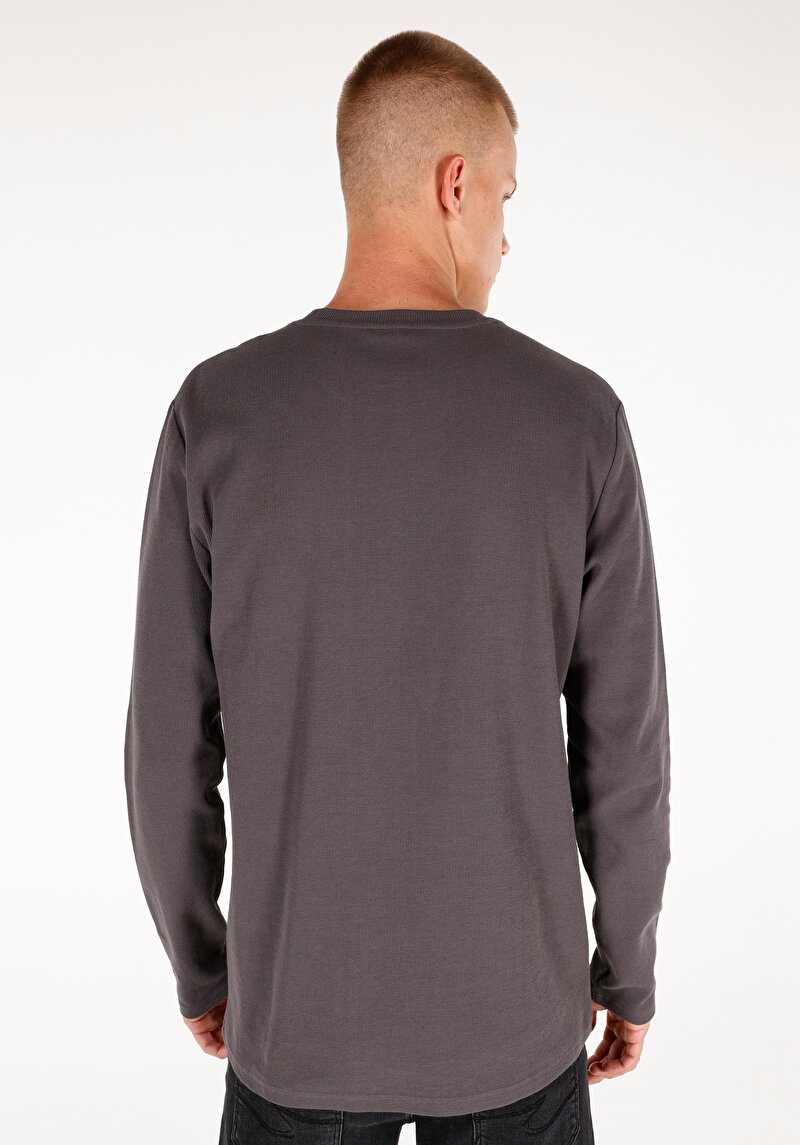 Показати інформацію про Футболка З Довгим Рукавом Чоловіча Сіра  Cl1071028